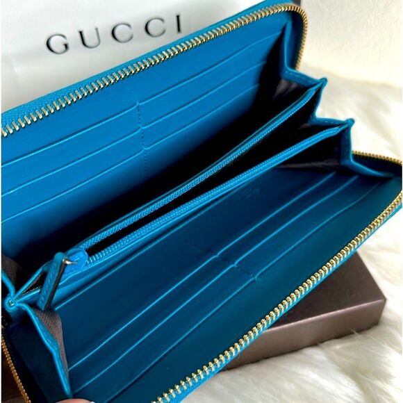 💯 Authentic Gucci Guccissima Long Wallet🍀 - Picture 4 of 15